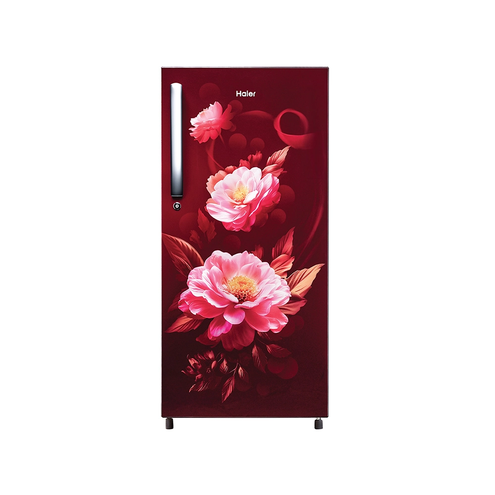 Haier 190L 2 Star Red Viola Single Door Refrigerator
